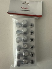 Genuine Fender CHROME LOCKING Tuners 6-InLine 2-pin Strat