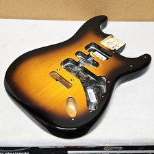 2014 Fender 60th Anniversary American Deluxe Strat Ash BODY Sunburst USA Guitar