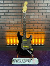 90's Squier "Made in Mexico" (MIM) Rosewood Stratocaster Electric Guitar Blac...